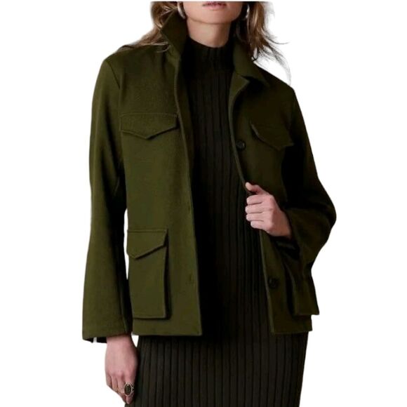 Banana Republic Nwt Boxy Twill Utility Jacket Size XL - Picture 1 of 8